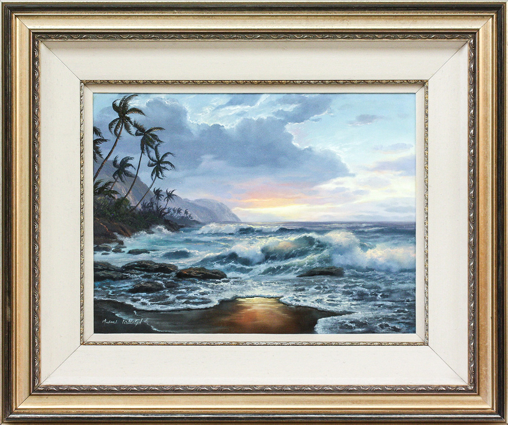 Promotional Items - MICHAEL ALBERTSON - KAUAI SUNSET Promotional Items - MICHAEL ALBERTSON - KAUAI SUNSET - OIL ON CANVAS - 17 X 24