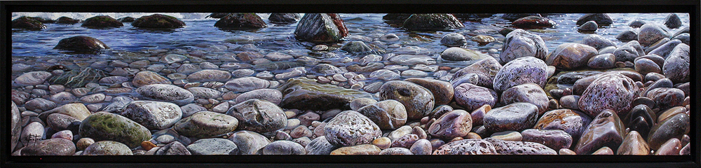 Promotional Items - MARC ESTEVE - OCEAN QUARRY - OIL ON CANVAS - 10 X 51