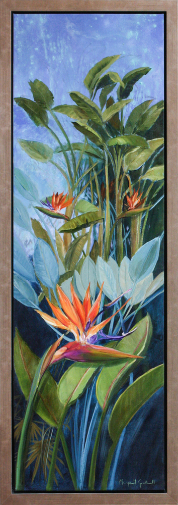 Margaret Gradwell - PERFECT NATURE - ACRYLIC AND OIL ON CANVAS - 64 5/8 X 20
