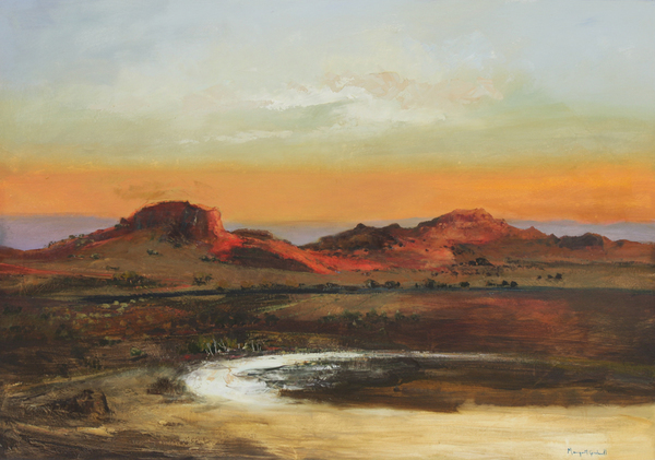 Margaret Gradwell - SUNSET MOUNTAIN - GICLEE - 35 X 50