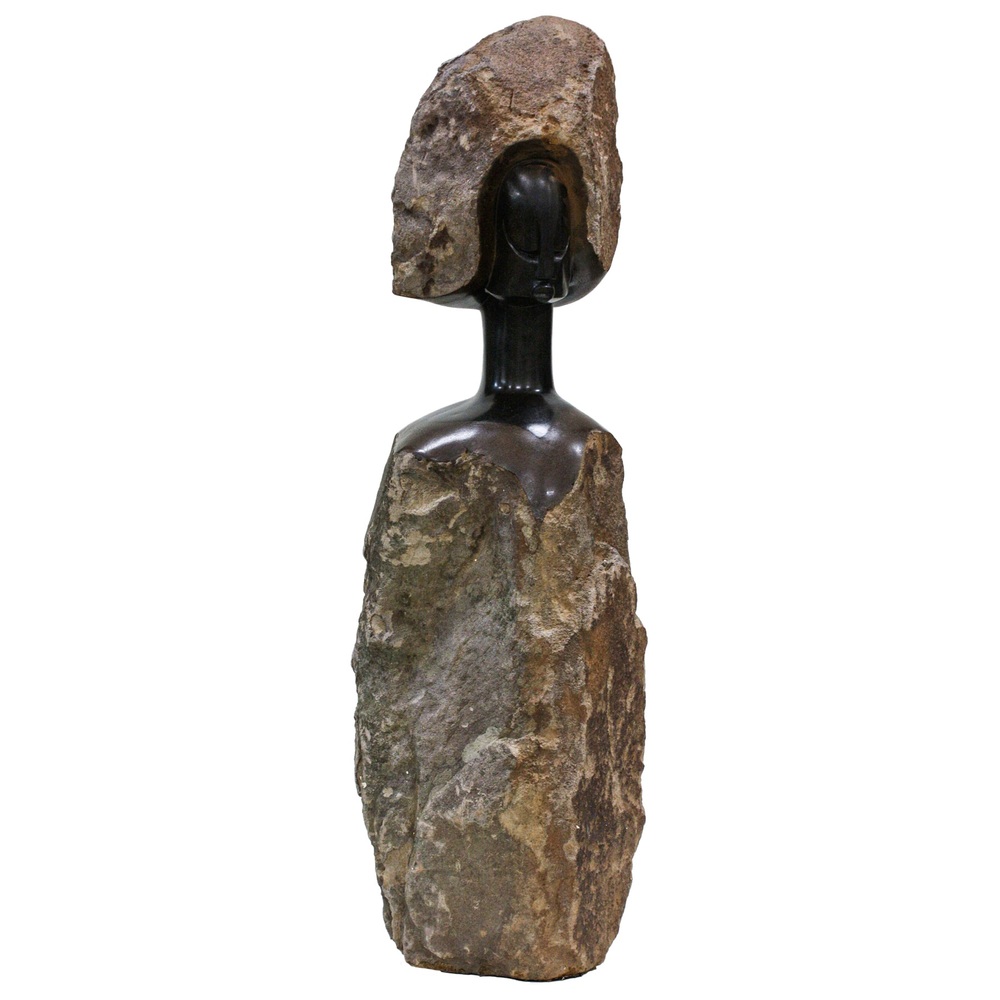 Nesbert Mukomberanwa - STONE MAIDEN - SPRINGSTONE - 47 X 14 X 15