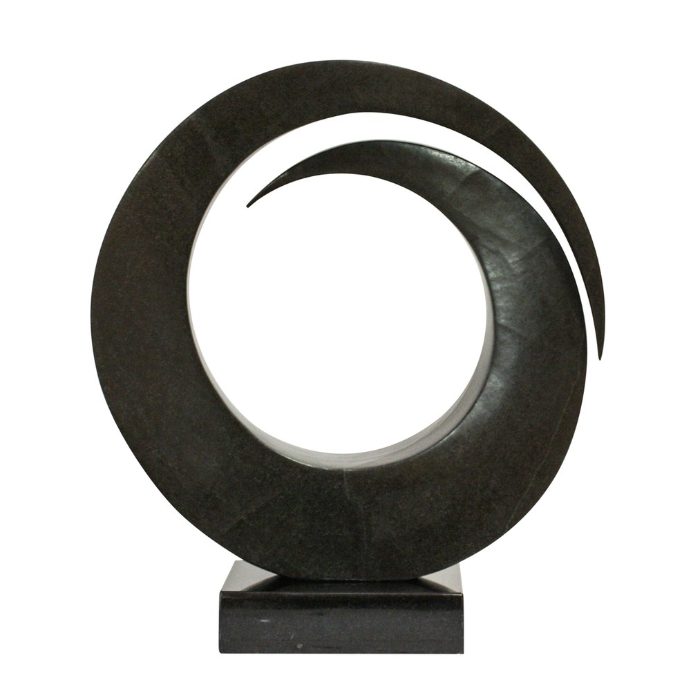 Nesbert Mukomberanwa - CIRCLES - SPRINGSTONE - 17 1/2 X 16 1/2 X 3 1/2