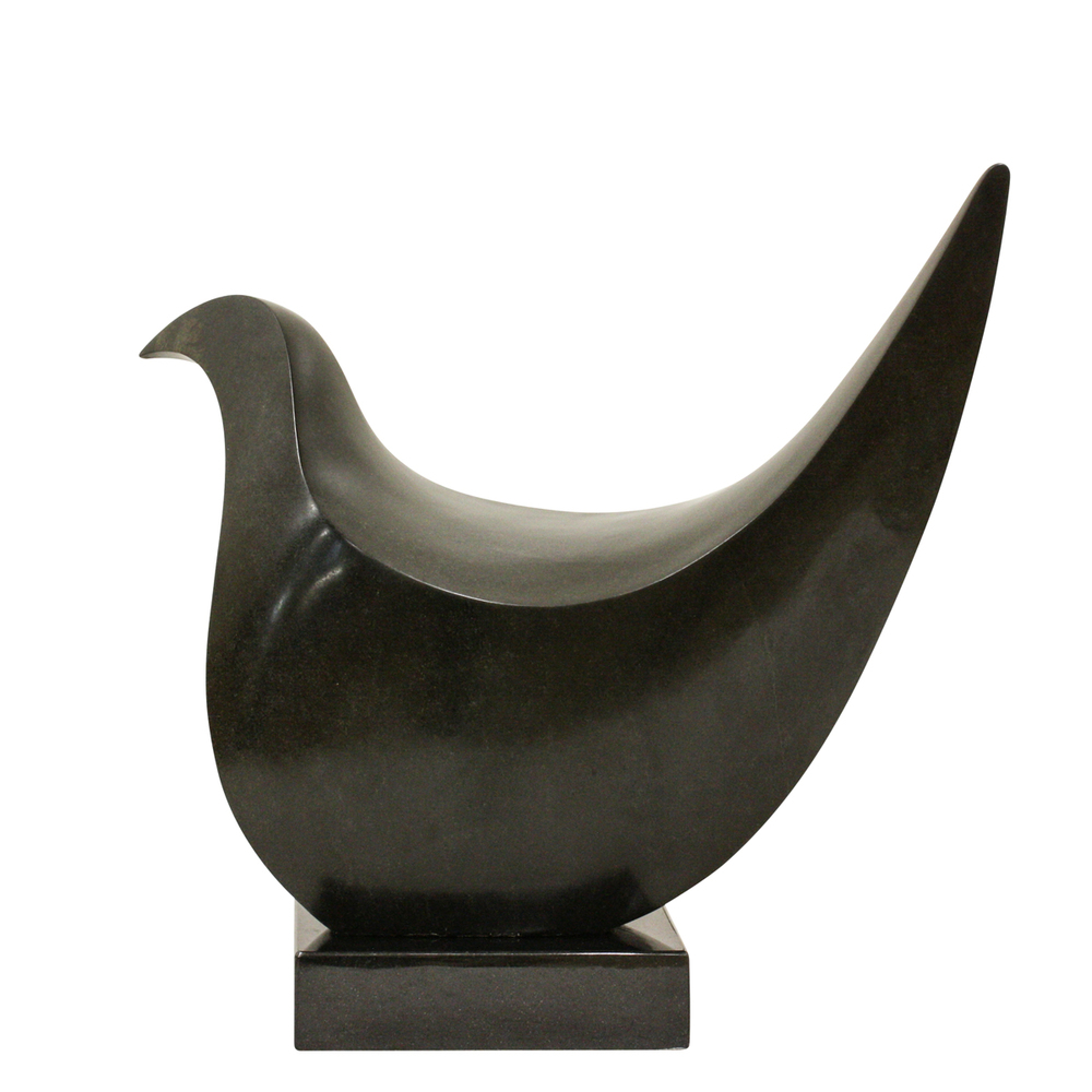 Nesbert Mukomberanwa - SPIRIT BIRD V - SPRINGSTONE - 15 X 18 1/2 X 7 1/2