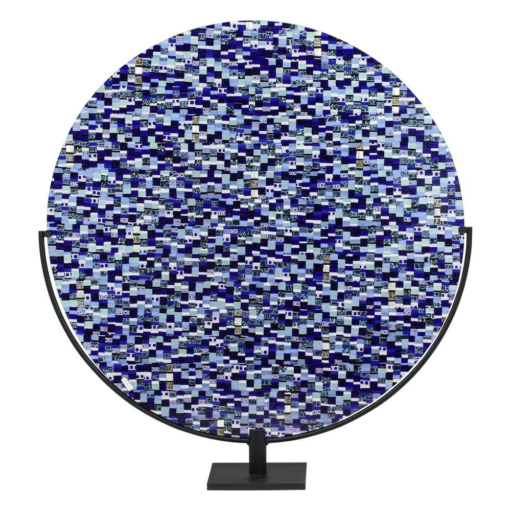 Orovetro Murano - BLUE PLANET - GLASS - 26 1/2 X 4 X 5 1/2
