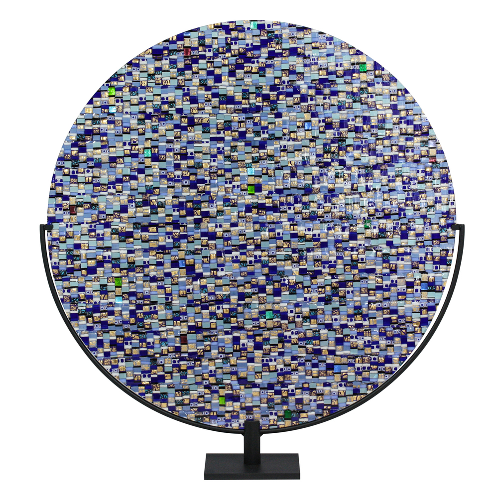 Orovetro Murano - BLUE PLANET - GLASS - 26 1/2 X 4 X 5 1/2
