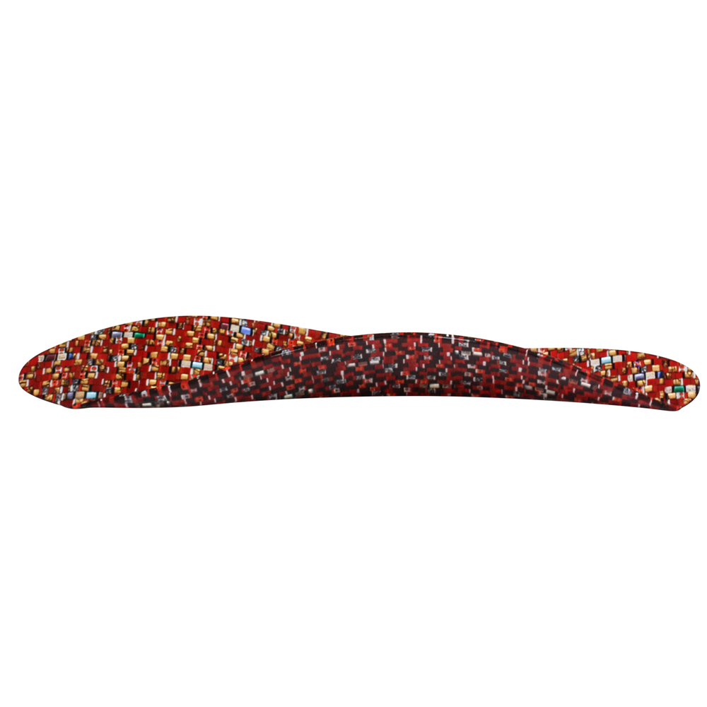 Orovetro Murano - CRIMSON FIESTA - GLASS - 9 X 30 1/2 X 6