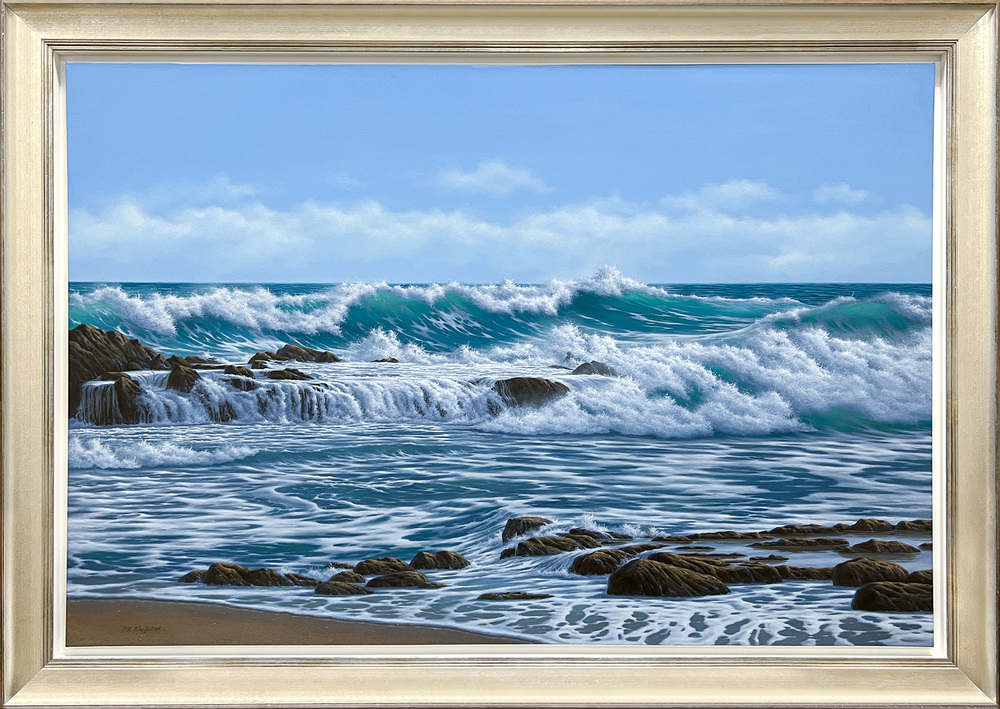 Rob MacIntosh - BLOWING ROCKS - CHANGING TIDE - OIL ON CANVAS - 40 X 60