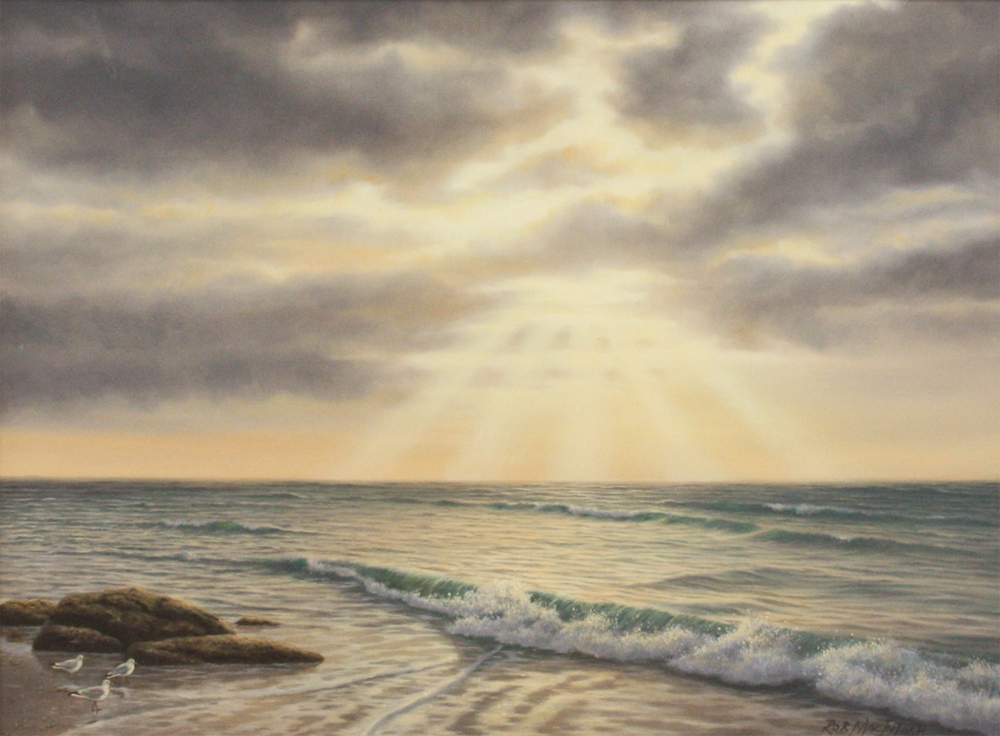 Rob MacIntosh - PEACEFUL SUNSET - OIL ON CANVAS - 18 X 24