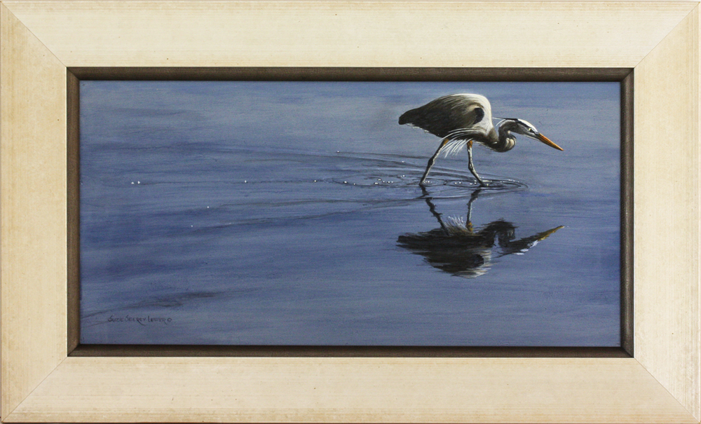 Suzie Seerey-Lester - WADING THE SHALLOWS - ACRYLIC - 12 X 24