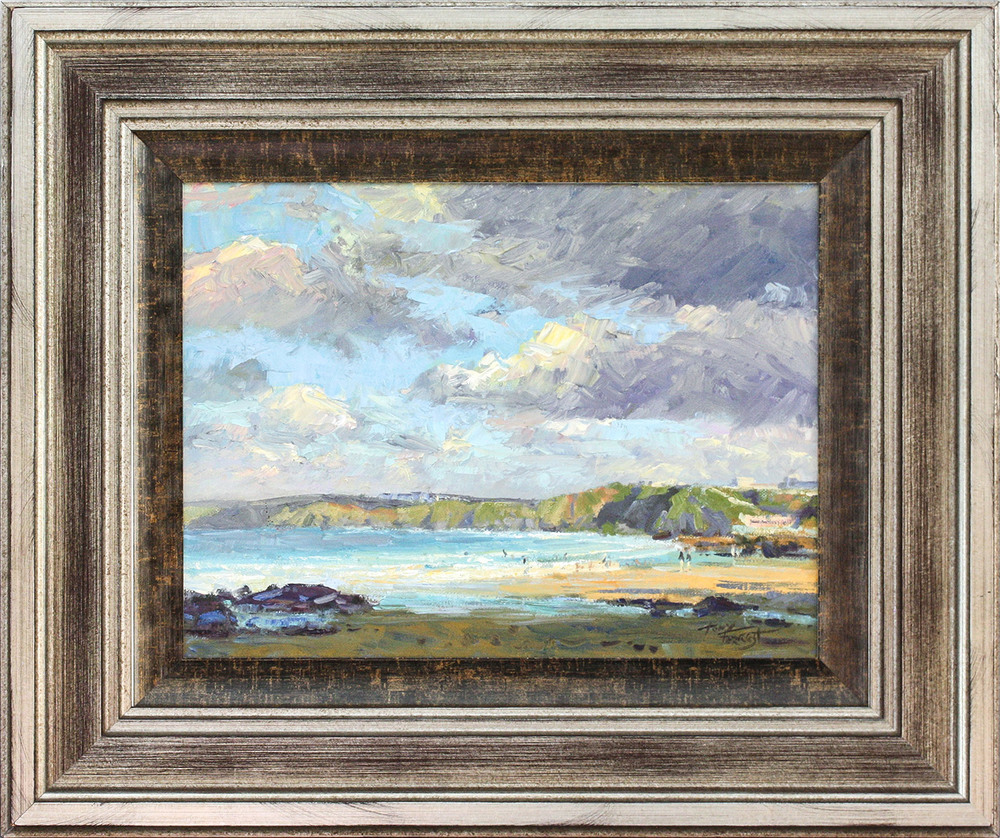 Promotional Items - TONY FORREST - NEWQUAY BEACH I - OIL - 12 X 16