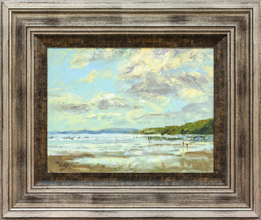 Promotional Items - TONY FORREST - NEWQUAY BEACH II Promotional Items - TONY FORREST - NEWQUAY BEACH II - OIL - 16 X 12