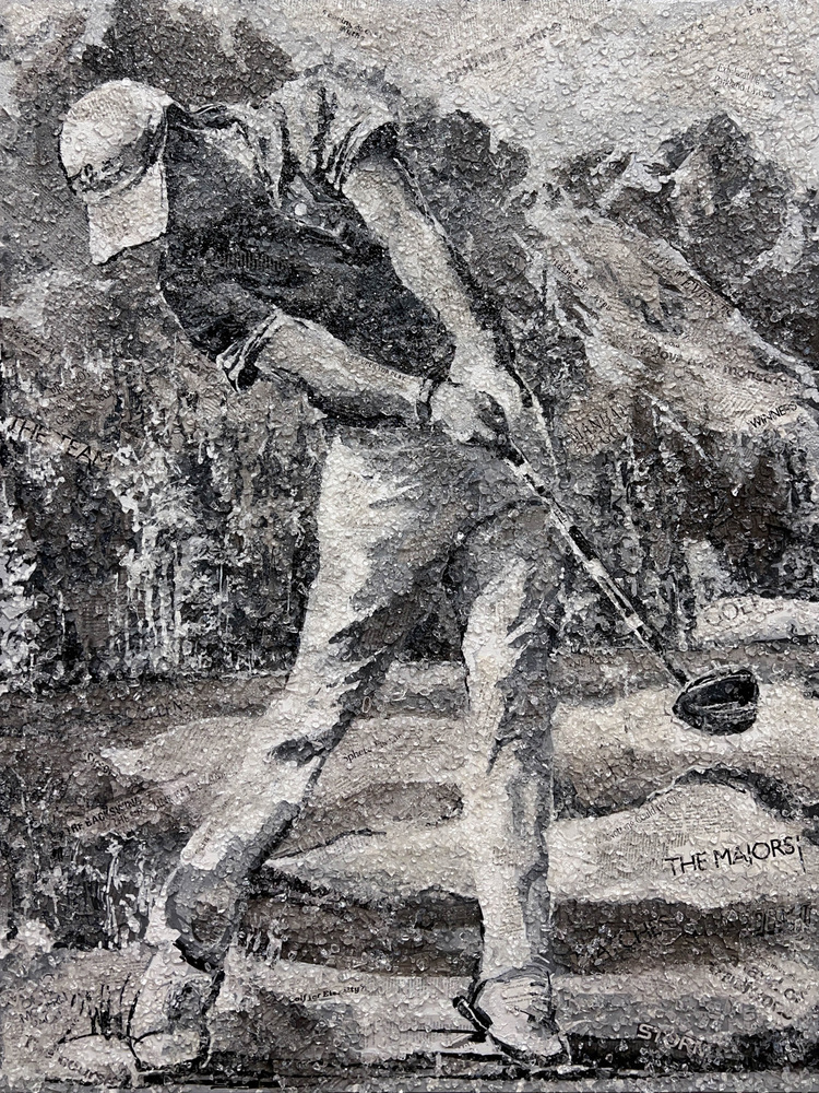 2Wild - GOLF FOR ETERNITY 2Wild - GOLF FOR ETERNITY - MIXED MEDIA ON PANEL - 48 X 36