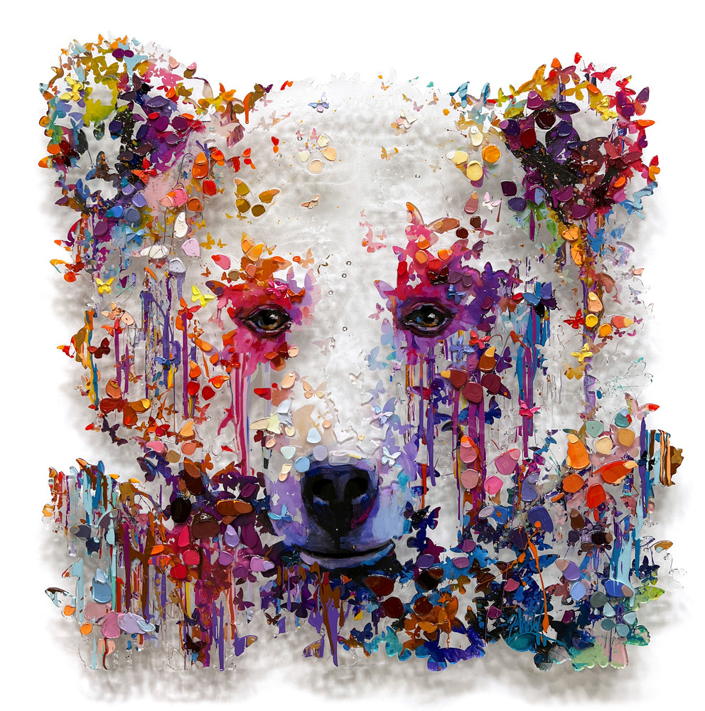 2Wild - SWEET FRIEND 18/99 2Wild - SWEET FRIEND 18/99 - MIXED MEDIA ON PLEXIGLASS - 38 X 38