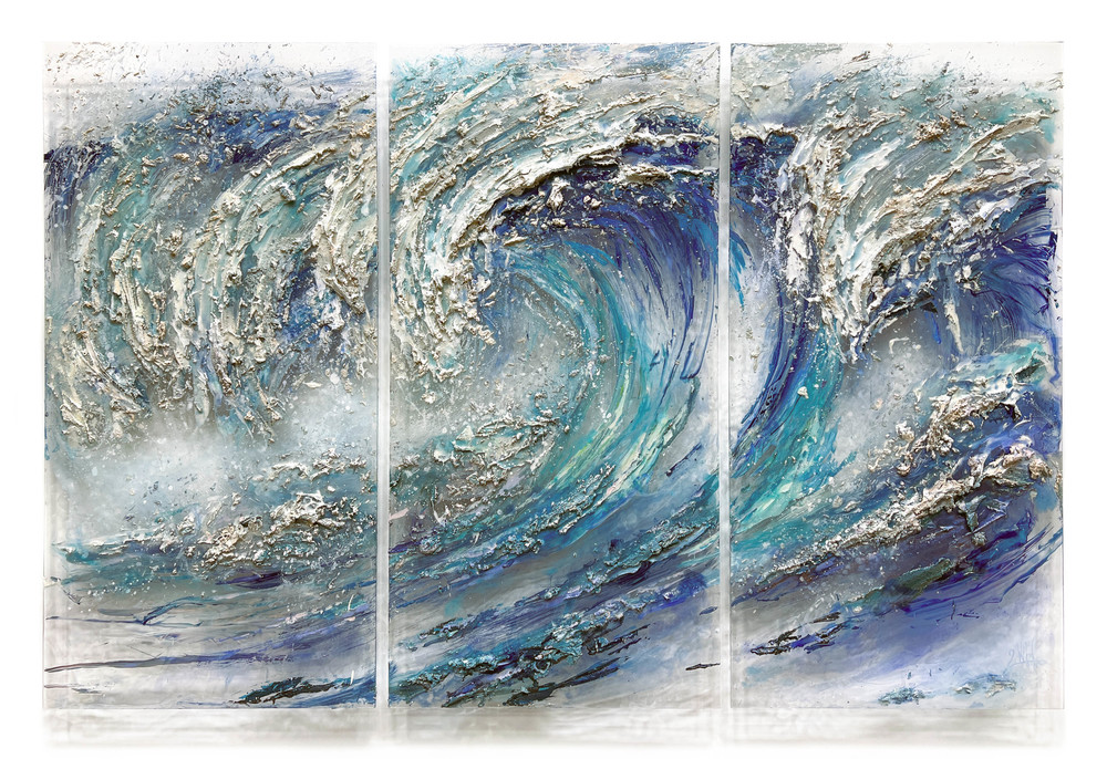 2Wild - RYTHYM OF ETERNITY - MIXED MEDIA ON PLEXIGLASS - 48 X 74