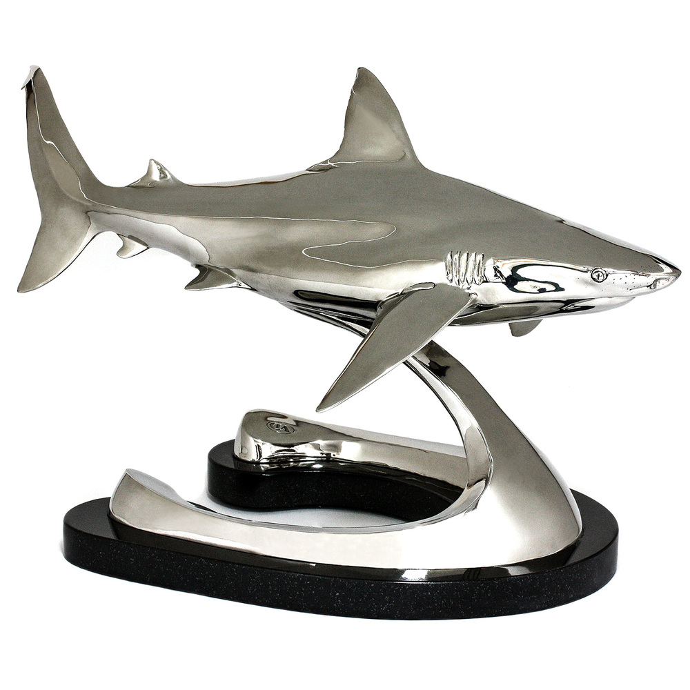 Victor Douieb - CARIBBEAN REEF SHARK - STAINLESS STEEL - 15 X 23 X 13