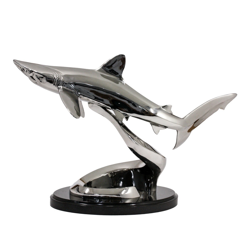 Victor Douieb - BLUE SHARK - STAINLESS STEEL - 18 X 26 X 13