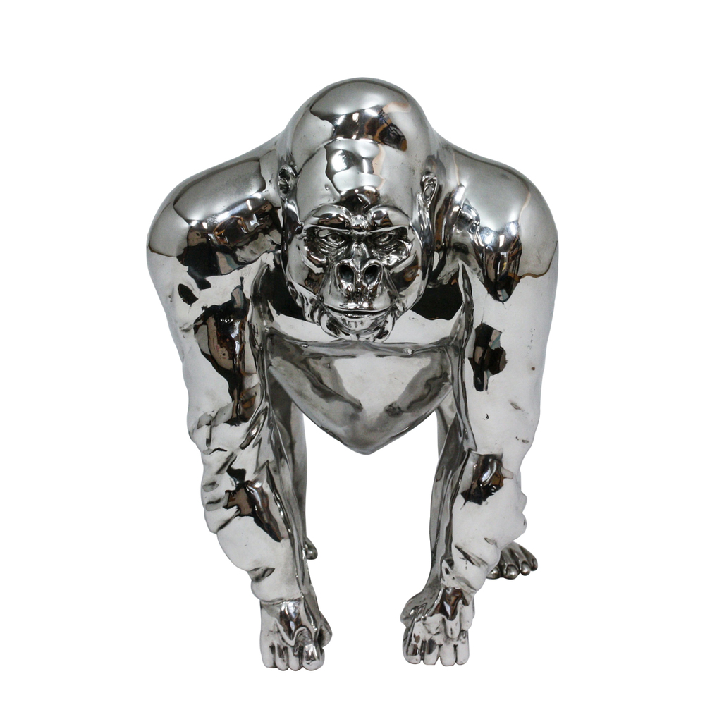 Victor Douieb - GORILLA - STAINLESS STEEL - 10 X 11 X 6 1/2
