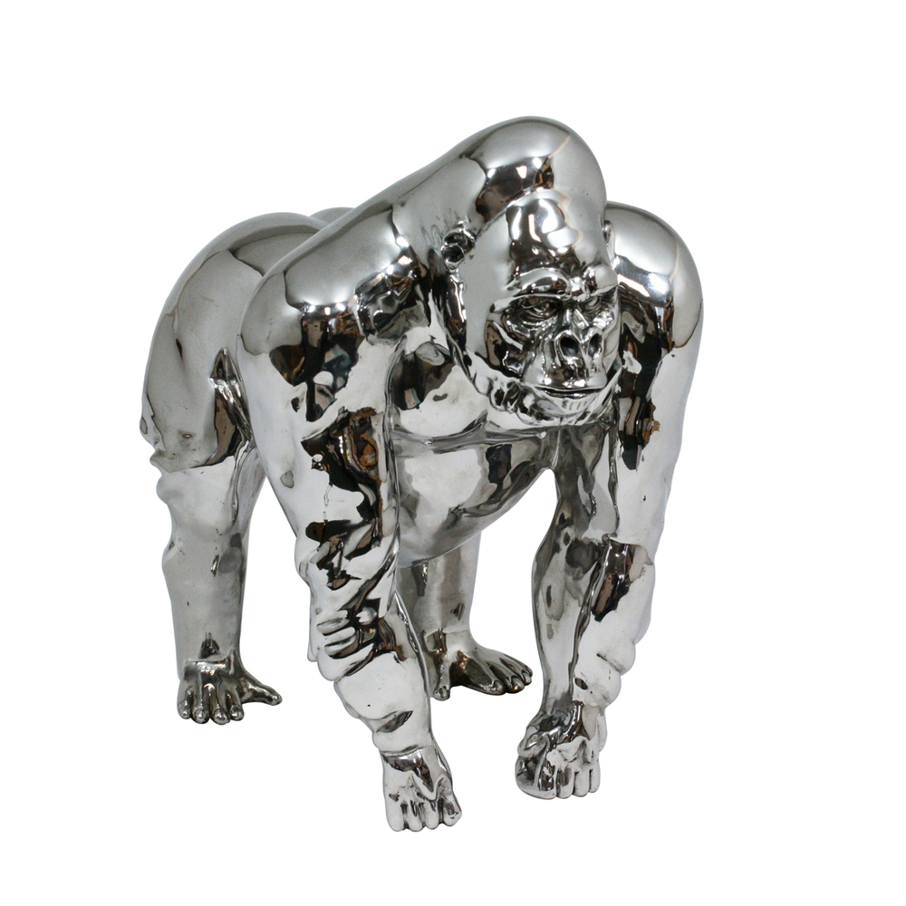 Victor Douieb - GORILLA - STAINLESS STEEL - 10 X 11 X 6 1/2