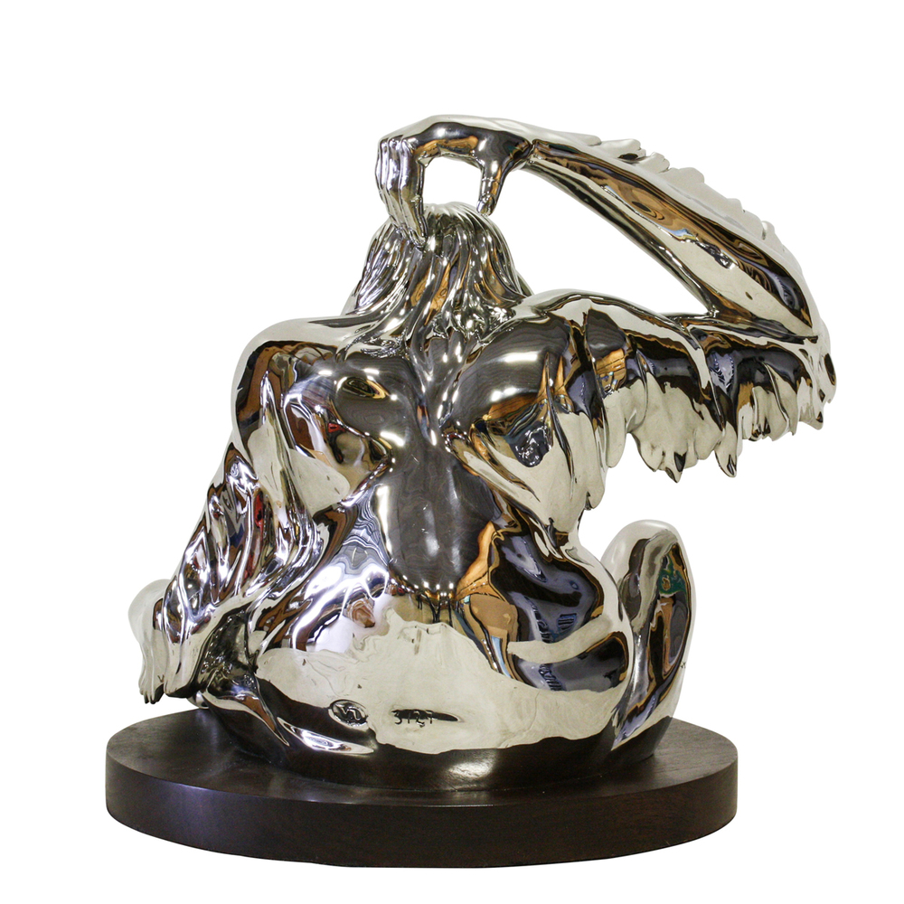 Victor Douieb - ORANGUTAN - STAINLESS STEEL - 15 X 15 X 13