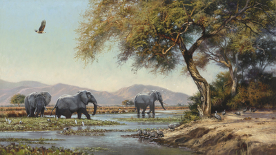 David Langmead - RIVER OF EDEN - GICLEE - 18 X 32