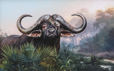 David Langmead - BEAST - OIL ON CANVAS - 15 1/8 X 23 3/4