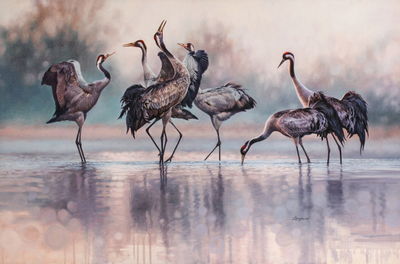 David Langmead - RIVER DANCE - OIL ON CANVAS - 31 1/4 X 47 1/4