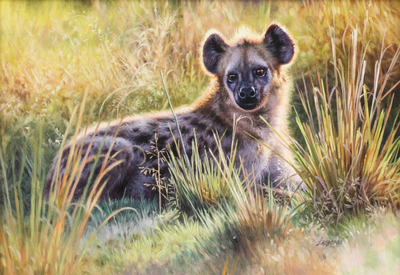 David Langmead - MARA DOG - OIL ON PANEL - 12 1/8 X 17 1/2