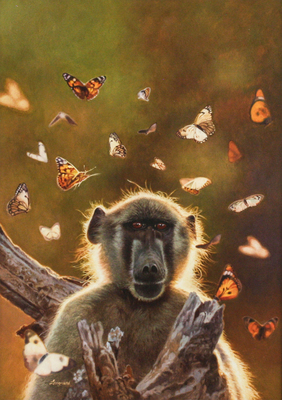 David Langmead - BOBO - OIL ON PANEL - 27 1/2 X 19 3/8