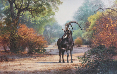 David Langmead - ON THE OFF CHANCE - OIL ON CANVAS - 23 1/8 X 36