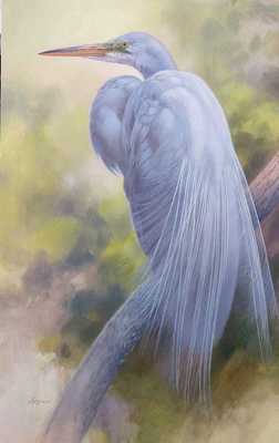 David Langmead - IN THE SHADOWS - OIL ON CANVAS - 40 x 20