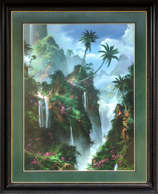 Promotional Items - DALE TERBUSH - THE OASIS - OIL ON CANVAS - 39 X 29
