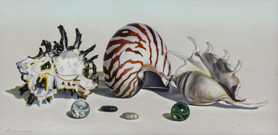 Francisco Casas - CONCH - OIL ON PANEL - 12 X 24