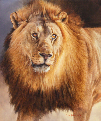 Jean Abrie - PRIZE FIGHTER - OIL ON CANVAS - 36 X 30