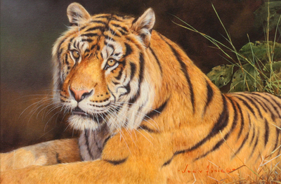 Jean Abrie - BURNING BRIGHT - OIL ON CANVAS - 16 X 24