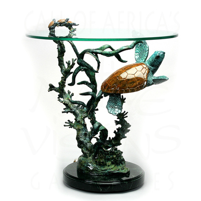 Joseph Quillan - CHANGING TIDES 2 (GLASS ADDTL) - BRONZE - 23 x 19 x 19