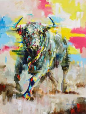 Jose Manuel Reyes - EL TORO - ACRYLIC ON CANVAS - 60 X 40