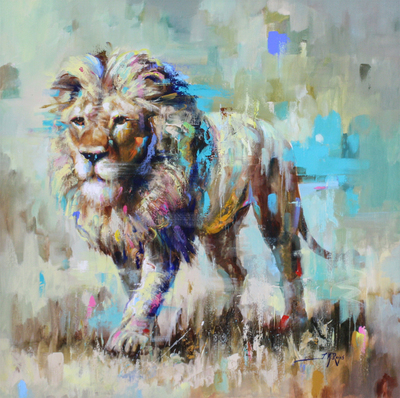 Jose Manuel Reyes - ROYAL SPLENDOR - ACRYLIC ON CANVAS - 47 X 47