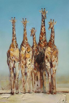 James Stroud - TALLEST OF THEM ALL - OIL ON PANEL - 35 X 24