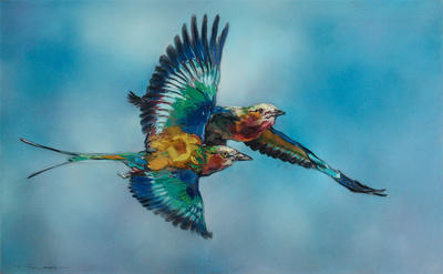 James Stroud - LET'S ROLL - OIL ON CANVAS - 30 X 48