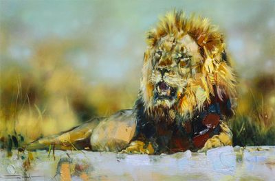 James Stroud - A TIME TO REST - OIL ON CANVAS - 23 3/4 X 35 3/4