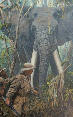 John Seerey-Lester - JUNGLE IMPASSE - GICLEE - 48 X 30