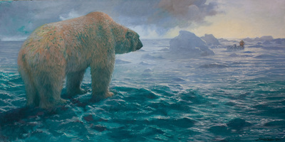 John Seerey-Lester - ARCTIC STORM - GICLEE - 24 X 48