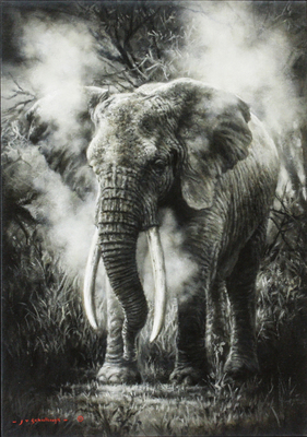 Jaco van Schalkwyk - THE MAJESTIC - OIL ON BELGIAN LINEN - 27 X 19