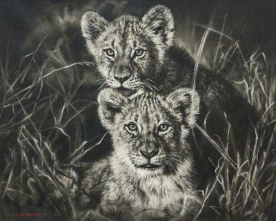 Jaco van Schalkwyk - YOUNG ALLIES - OIL ON BELGIAN LINEN - 15 3/4 X 19 1/2