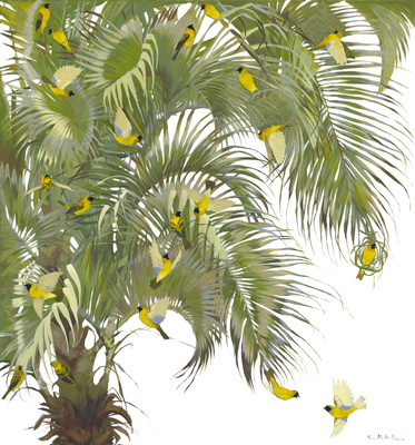 Kirsty May Hall - GOLDEN WEAVERS - GICLEE - 59 X 54