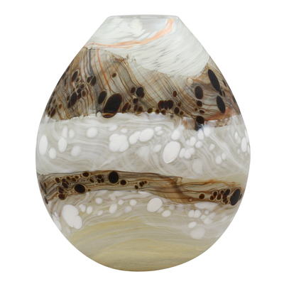 Lava Glass - STEAMY LANDSCAPE - GLASS - 14 X 11 1/2 X 5 1/2