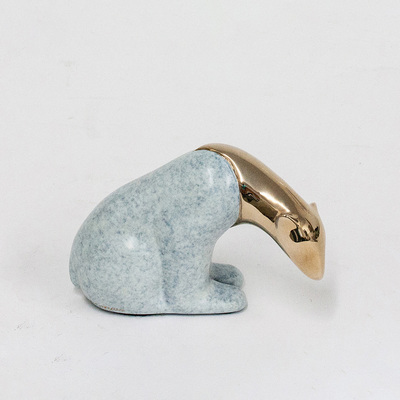 Loet Vanderveen - POLAR BEAR, SMALL (101) - BRONZE - 6 X 3 - Free Shipping Anywhere In The USA!<br><br>These sculptures are bronze limited editions.<br><br><a href="/[sculpture]/[available]-[patina]-[swatches]/">More than 30 patinas are available</a>. Available patinas are indicated as IN STOCK. Loet Vanderveen limited editions are always in strong demand and our stocked inventory sells quickly. Please contact the galleries for any special orders.<br><br>Allow a few weeks for your sculptures to arrive as each one is thoroughly prepared and packed in our warehouse. This includes fully customized crating and boxing for each piece. Your patience is appreciated during this process as we strive to ensure that your new artwork safely arrives.