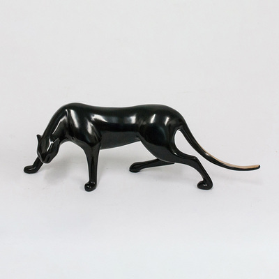 Loet Vanderveen - PANTHER (112) - BRONZE - 12 X 4.5 - Free Shipping Anywhere In The USA!<br><br>These sculptures are bronze limited editions.<br><br><a href="/[sculpture]/[available]-[patina]-[swatches]/">More than 30 patinas are available</a>. Available patinas are indicated as IN STOCK. Loet Vanderveen limited editions are always in strong demand and our stocked inventory sells quickly. Please contact the galleries for any special orders.<br><br>Allow a few weeks for your sculptures to arrive as each one is thoroughly prepared and packed in our warehouse. This includes fully customized crating and boxing for each piece. Your patience is appreciated during this process as we strive to ensure that your new artwork safely arrives.