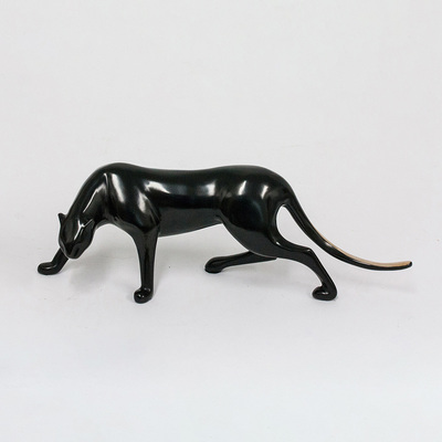 Loet Vanderveen - PANTHER (112) - BRONZE - 12 X 4.5 - These sculptures are bronze limited editions.
<br>
<br><a href="/[sculpture]/[available]-[patina]-[swatches]/">More than 30 patinas are available</a>. Available patinas are indicated as IN STOCK. Loet Vanderveen limited editions are always in strong demand and our stocked inventory sells quickly. Special orders are not being taken at this time.
<br>
<br>Allow a few weeks for your sculptures to arrive as each one is thoroughly prepared and packed in our warehouse. This includes fully customized crating and boxing for each piece. Your patience is appreciated during this process as we strive to ensure that your new artwork safely arrives.
<br>
<br>Shipping and Handling TBD