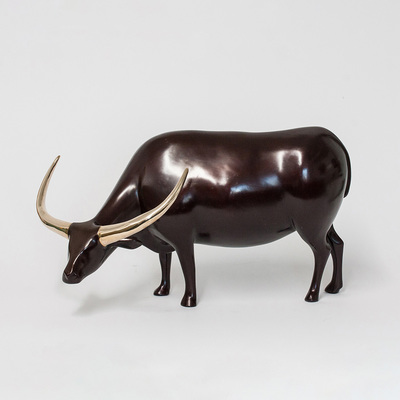 Loet Vanderveen - BUFFALO, WATER (136) - BRONZE - 15 X 12 - These sculptures are bronze limited editions.
<br>
<br><a href="/[sculpture]/[available]-[patina]-[swatches]/">More than 30 patinas are available</a>. Available patinas are indicated as IN STOCK. Loet Vanderveen limited editions are always in strong demand and our stocked inventory sells quickly. Special orders are not being taken at this time.
<br>
<br>Allow a few weeks for your sculptures to arrive as each one is thoroughly prepared and packed in our warehouse. This includes fully customized crating and boxing for each piece. Your patience is appreciated during this process as we strive to ensure that your new artwork safely arrives.
<br>
<br>Shipping and Handling TBD